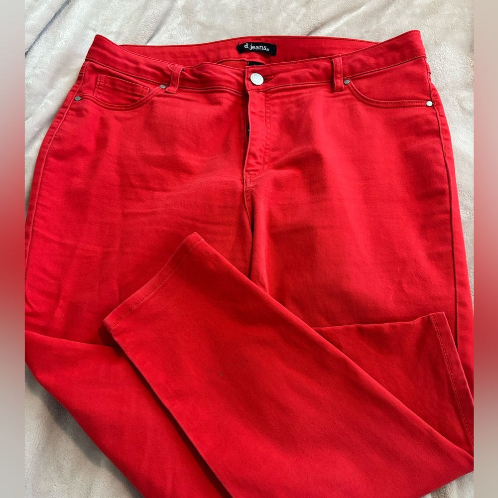 d. jeans Apple Red Jeans Pants Sz 16